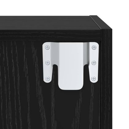 Комплект ТВ шкаф 3 pcs Черния дъб Инженерно дърво