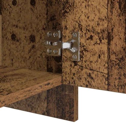 Служебен шкаф 2 pcs Старо дърво 70 x 41 x 75 см Инженерно дърво