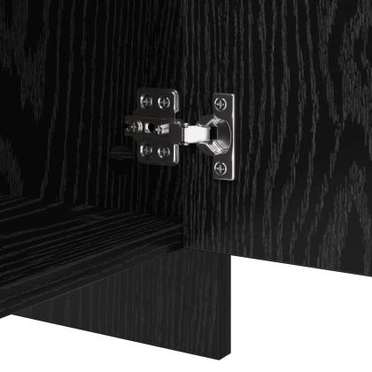 Служебен шкаф 2 pcs Черния дъб 70 x 41 x 75 см Инженерно дърво