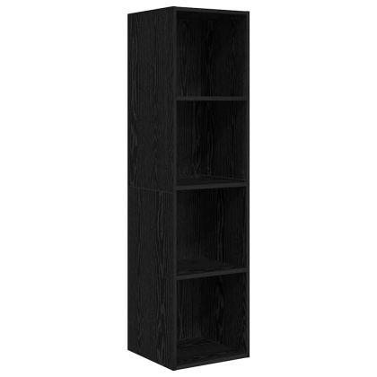 Комплект ТВ шкаф 3 pcs Черния дъб Инженерно дърво