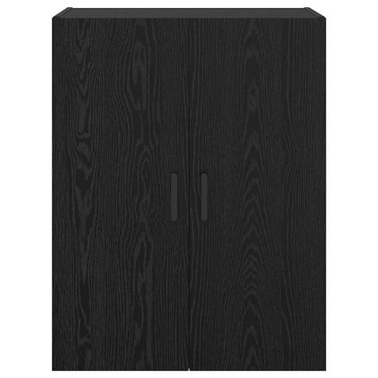 Стенно шкафче 2 pcs Черния дъб 69,5 x 34 x 90 см