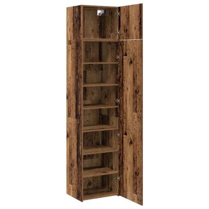 Шкаф за съхранение Старо дърво 50 x 41 x 225 см Инженерно дърво