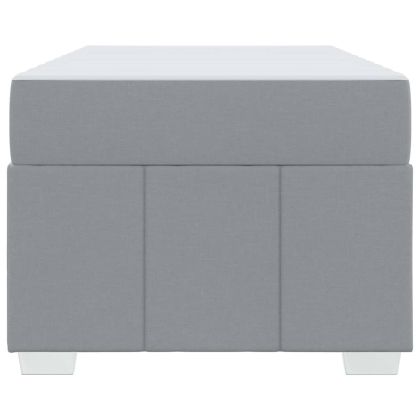 Рамка за легло с матрак Светлосиво 80 x 200 cm текстил