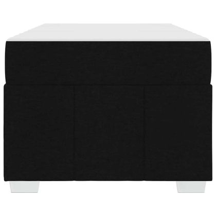 Рамка за легло с матрак Черно 120 x 190 cm текстил