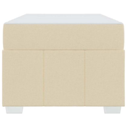 Рамка за легло с матрак Крем 120 x 190 cm текстил