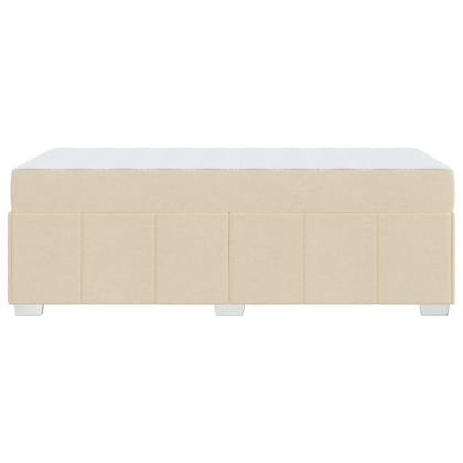 Рамка за легло с матрак Крем 120 x 190 cm текстил