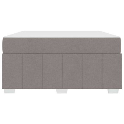 Рамка за легло с матрак Таупе 160 x 200 cm текстил