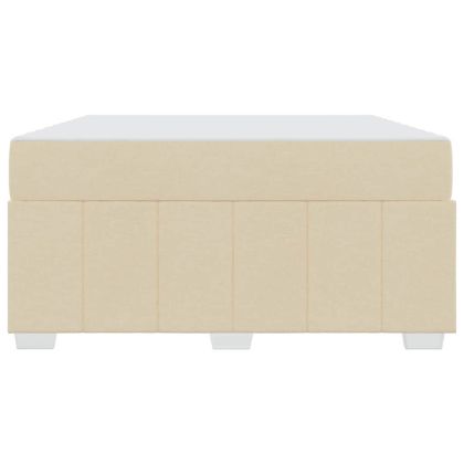 Рамка за легло с матрак Крем 160 x 200 cm текстил