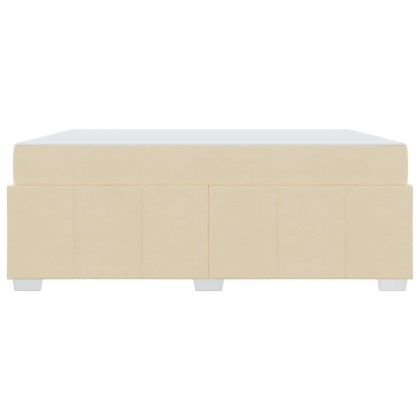 Рамка за легло с матрак Крем 180 x 200 cm текстил