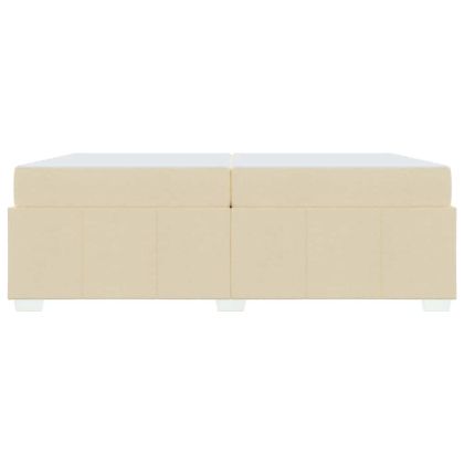 Рамка за легло с матрак Крем 200 x 200 cm текстил