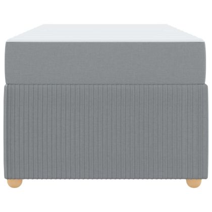 Рамка за легло с матрак Светлосиво 80 x 200 cm текстил