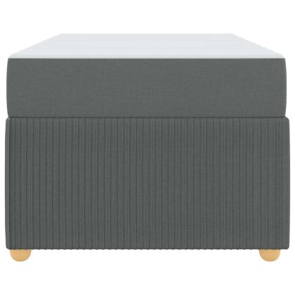 Рамка за легло с матрак Тъмен сив 80 x 200 cm текстил