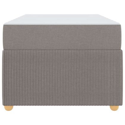 Рамка за легло с матрак Таупе 80 x 200 cm текстил