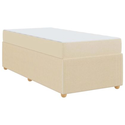 Рамка за легло с матрак Крем 80 x 200 cm текстил