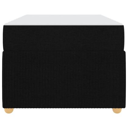 Рамка за легло с матрак Черно 90 x 190 cm текстил