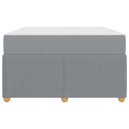 Рамка за легло с матрак Светлосиво 120 x 190 cm текстил