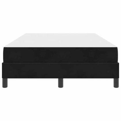 Легло с пружинирана основа с матрак Черно 120 x 200 cm текстил