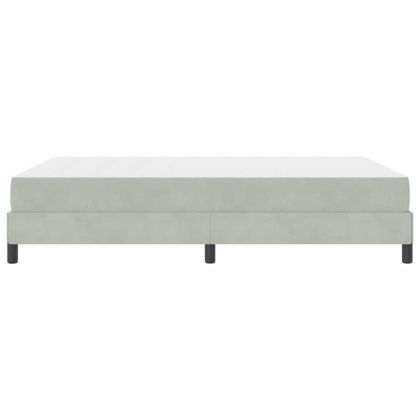 Легло с пружинирана основа Светлосиво 160 x 200 cm текстил
