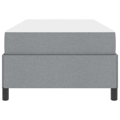 Легло с пружинирана основа Светлосиво 80 x 200 cm текстил