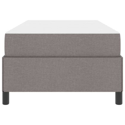 Легло с пружинирана основа Таупе 90 x 200 cm текстил