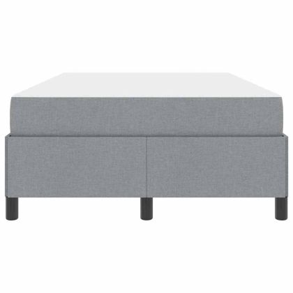 Легло с пружинирана основа Светлосиво 120 x 190 cm текстил