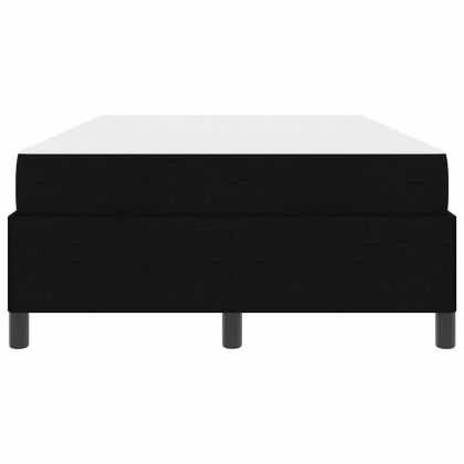 Легло с пружинирана основа Черно 120 x 190 cm текстил