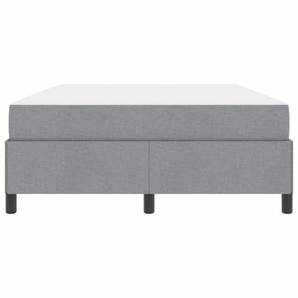 Легло с пружинирана основа Светлосиво 140 x 190 cm текстил