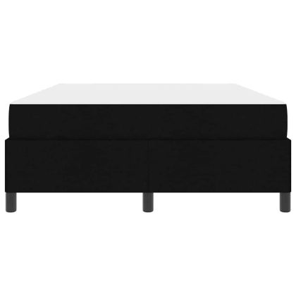 Легло с пружинирана основа Черно 140 x 200 cm текстил