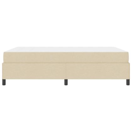 Легло с пружинирана основа Крем 140 x 200 cm текстил