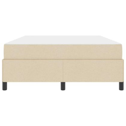 Легло с пружинирана основа Крем 160 x 200 cm текстил