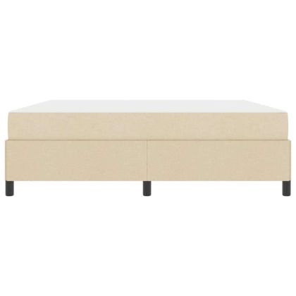 Легло с пружинирана основа Крем 180 x 200 cm текстил