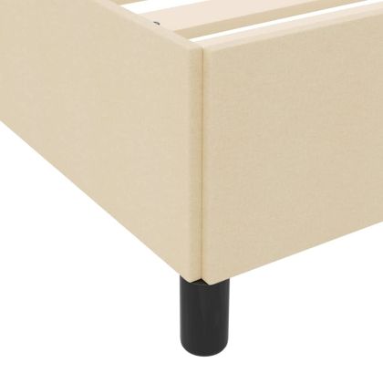 Легло с пружинирана основа Крем 180 x 200 cm текстил