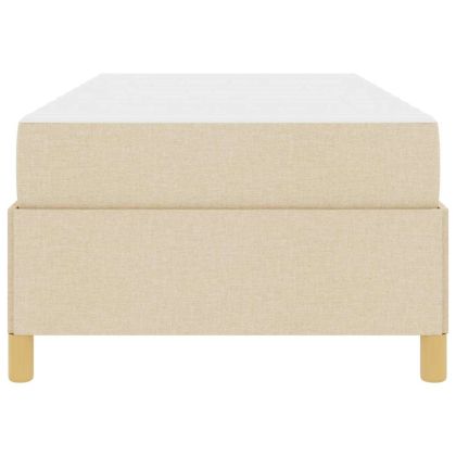 Рамка за легло с матрак Крем 80 x 200 cm текстил