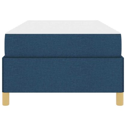 Рамка за легло с матрак Синьо 90 x 200 cm текстил