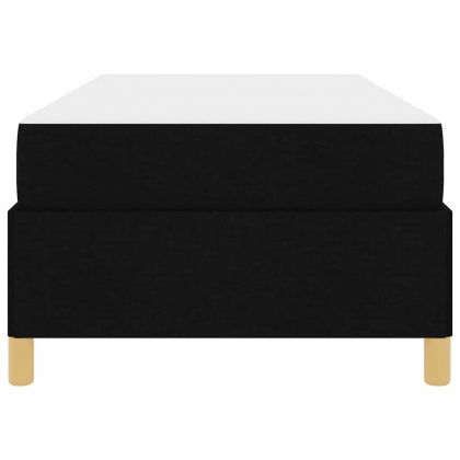 Рамка за легло с матрак Черно 100 x 200 cm текстил