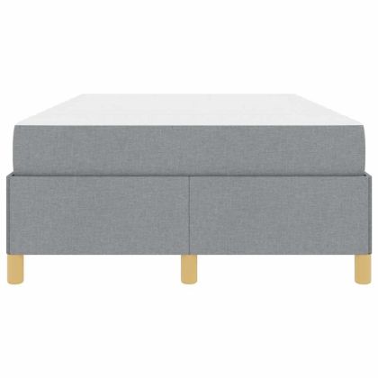 Рамка за легло с матрак Светлосиво 120 x 190 cm текстил