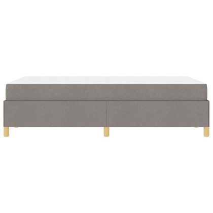 Рамка за легло с матрак Таупе 120 x 200 cm текстил