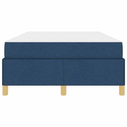 Рамка за легло с матрак Синьо 120 x 200 cm текстил