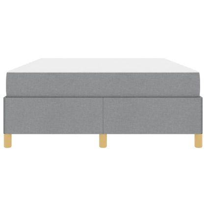 Рамка за легло с матрак Светлосиво 140 x 190 cm текстил