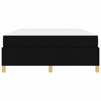 Рамка за легло с матрак Черно 160 x 200 cm текстил