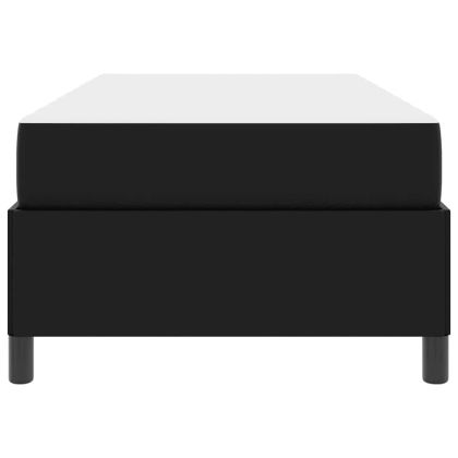 Рамка за легло с матрак Черно 80 x 200 cm текстил