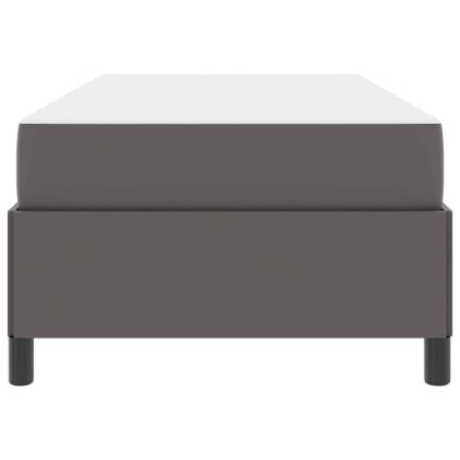 Рамка за легло с матрак Сив 90 x 200 cm текстил