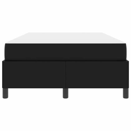 Рамка за легло с матрак Черно 120 x 200 cm текстил