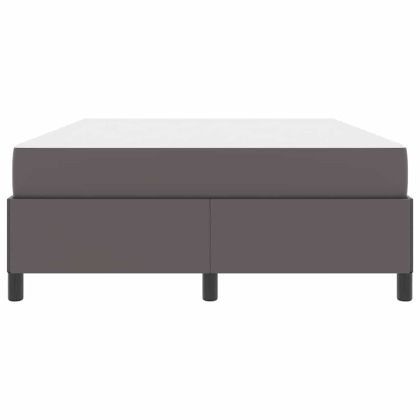 Рамка за легло с матрак Сив 140 x 190 cm текстил