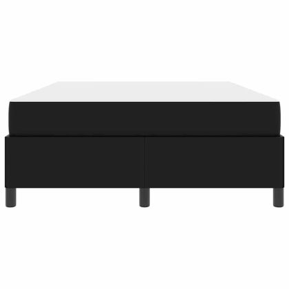 Рамка за легло с матрак Черно 140 x 200 cm текстил