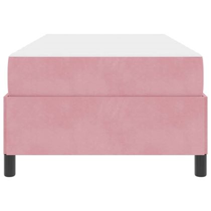 Рамка за легло с матрак Розово 90 x 200 cm текстил