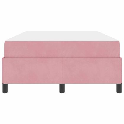 Рамка за легло с матрак Розово 120 x 200 cm текстил