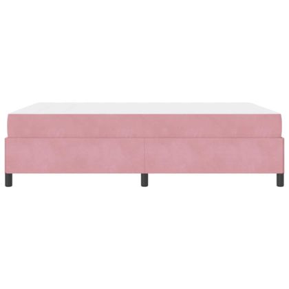 Рамка за легло с матрак Розово 140 x 190 cm текстил