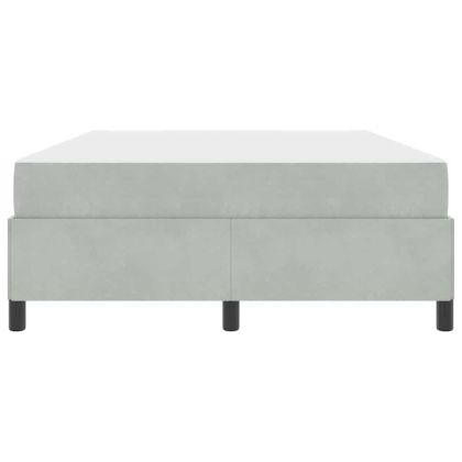 Рамка за легло с матрак Светлосиво 160 x 200 cm текстил