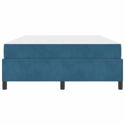 Рамка за легло с матрак Тъмен син 160 x 200 cm текстил